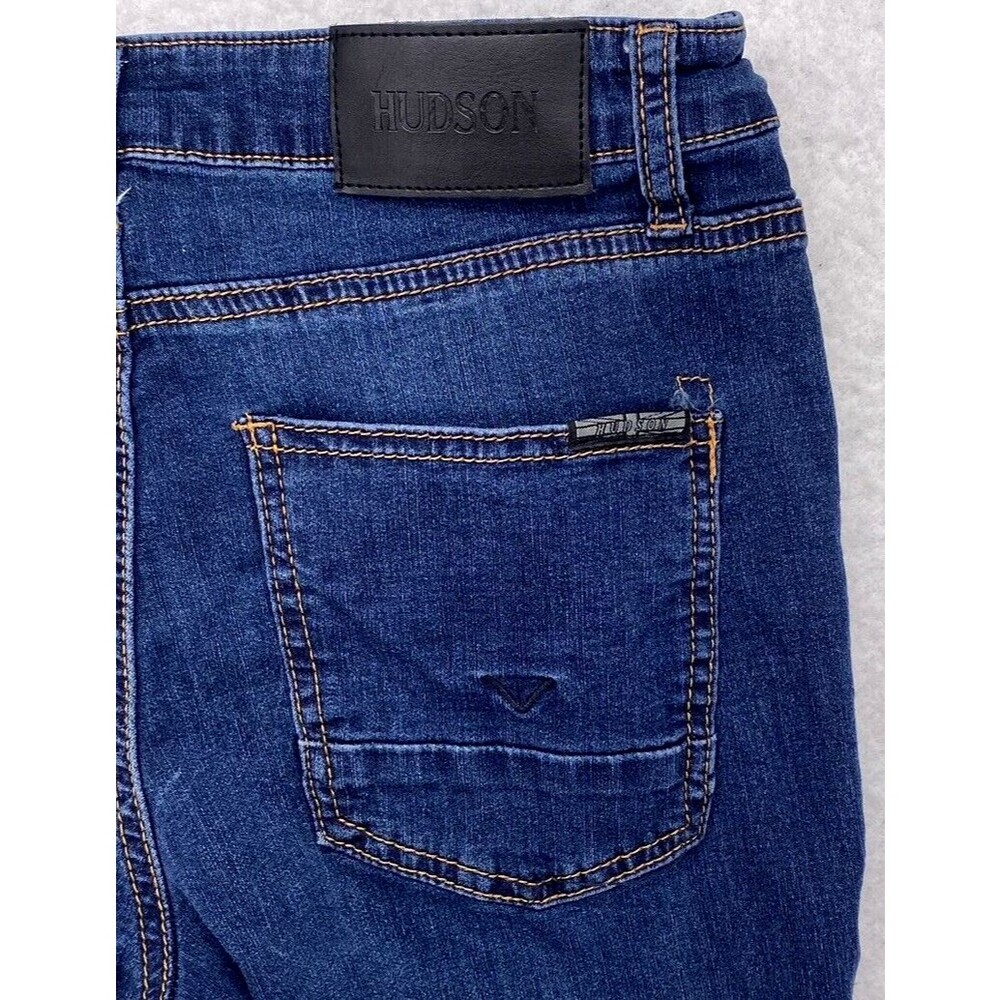 Hudson Boys Size 14 Dark Wash Stretch Skinny Jeans Denim Pants Blue Youth Kids - Picture 11 of 11